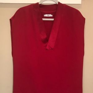 Brick red Vince sleeveless tunic, sz XS